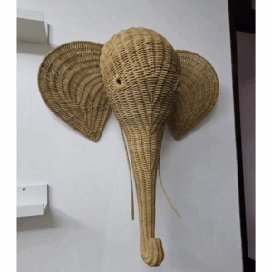 cabeza de elefante mimbre en la vida real